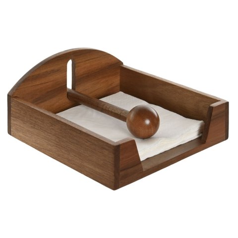 Uchwyt do serwetek Home ESPRIT Naturalny Drewno akacjowe 19 x 21 x 8,8 cm