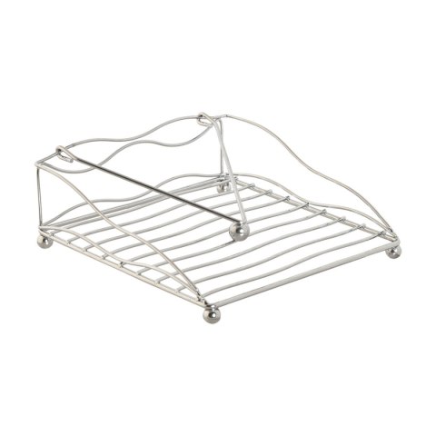 Uchwyt do serwetek Home ESPRIT Srebrzysty Metal 19 x 19 x 7 cm