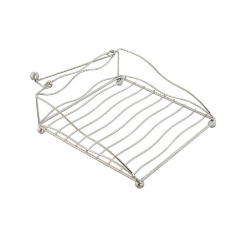 Uchwyt do serwetek Home ESPRIT Srebrzysty Metal 19 x 19 x 7 cm