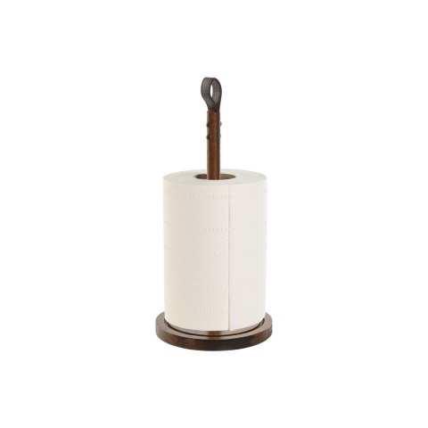 Uchwyt na papier kuchenny Home ESPRIT Naturalny Poliuretan Drewno akacjowe 15 x 15 x 33 cm