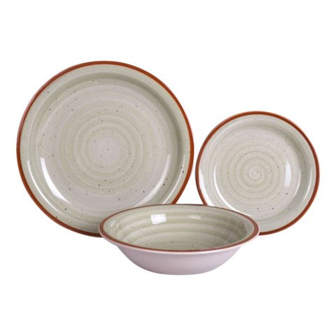 Zestaw Obiadowy Home ESPRIT Niebieski Kolor Zielony Wielokolorowy Różowy Bursztyn Kamionka 26,5 x 26,5 x 3 cm 27,5 x 27,5 x 3 cm