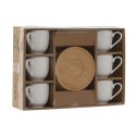 Zestaw filiżanek do kawy Home ESPRIT Biały Bambus Porcelana 90 ml