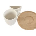 Zestaw filiżanek do kawy Home ESPRIT Biały Bambus Porcelana 90 ml