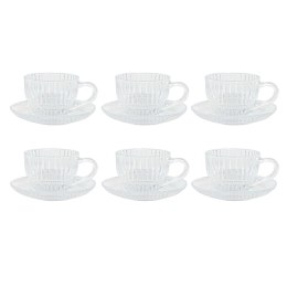 Zestaw filiżanek do kawy Home ESPRIT Przezroczysty 240 ml
