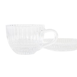 Zestaw filiżanek do kawy Home ESPRIT Przezroczysty 240 ml