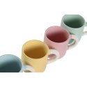 Zestaw filiżanek do kawy Home ESPRIT Żółty Niebieski Kolor Zielony Różowy Porcelana 110 ml 4 Części