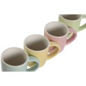 Zestaw filiżanek do kawy Home ESPRIT Żółty Niebieski Kolor Zielony Różowy Porcelana 90 ml 4 Części