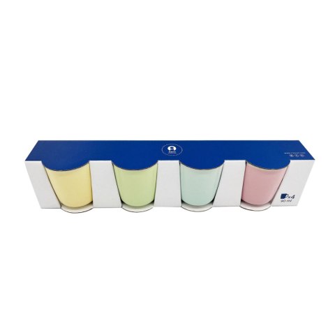 Zestaw filiżanek do kawy Home ESPRIT Żółty Niebieski Kolor Zielony Różowy Porcelana 90 ml 4 Części