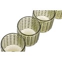 Zestaw kieliszków Home ESPRIT Kolor Zielony Szkło Z reliefem 275 ml (6 Sztuk)