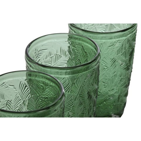 Zestaw kieliszków Home ESPRIT Kolor Zielony Szkło Z reliefem 370 ml (6 Sztuk)