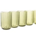Zestaw kieliszków Home ESPRIT Kolor Zielony Szkło Z reliefem 420 ml (6 Sztuk)