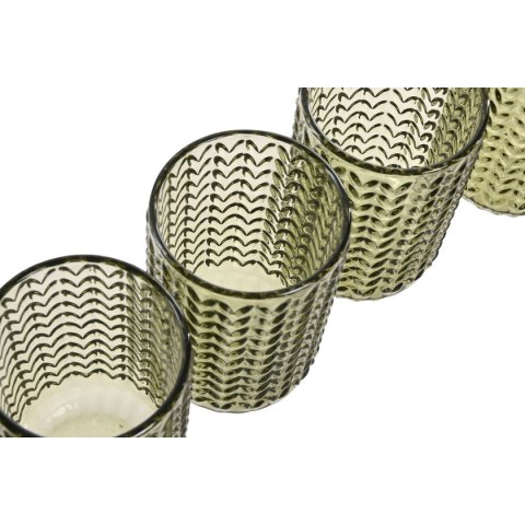 Zestaw kieliszków Home ESPRIT Kolor Zielony Szkło Z reliefem 420 ml (6 Sztuk)