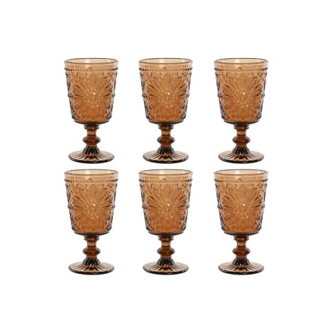 Zestaw kubków Home ESPRIT Szkło 8,5 x 8,5 x 16,3 cm (6 Sztuk)