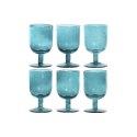 Zestaw kubków Home ESPRIT Turkusowy Szkło 300 ml (6 Sztuk)
