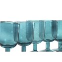 Zestaw kubków Home ESPRIT Turkusowy Szkło 300 ml (6 Sztuk)