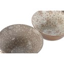Zestaw misek Home ESPRIT Brązowy Beżowy Porcelana Kvety Shabby Chic 15 x 15 x 7 cm
