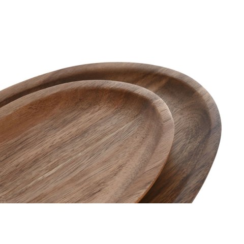 Zestaw naczyń Home ESPRIT Naturalny Drewno akacjowe 26 x 18 x 1,6 cm