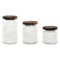 3 pojemniki masy Home ESPRIT Przezroczysty Naturalny 700 ml 1 L 3 Części