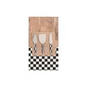Deska do krojenia Home ESPRIT Biały Czarny Naturalny Nowoczesny 20 X 38 X 1,5 CM (4 Części)