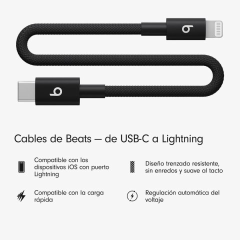Kabel USB-C do Lightning Apple MEQM4ZM/A Czarny 20 cm