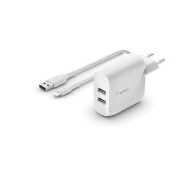 Ładowarka ścienna + kabel lightning MIFI Belkin WCD001VF1MWH Biały Wielokolorowy