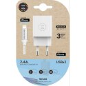 Ładowarka ścienna + kabel lightning MIFI Tech One Tech TEC2402 Biały Pojedyńczy Lightning