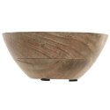 Miska na Przekąski Home ESPRIT Kolor Zielony Naturalny Drewno mango Nowoczesny Lakierowany 15 x 15 x 6,5 cm