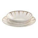 Naczynia Home ESPRIT Biały Kolor Zielony Porcelana 18 Części