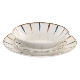 Naczynia Home ESPRIT Niebieski Biały Porcelana 18 Części