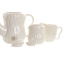 Serwis do Herbaty Home ESPRIT Biały Ceimnobrązowy Bambus Porcelana