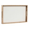 Taca Home ESPRIT Biały Naturalny Drewno mango 43,5 X 27 X 4,5 CM