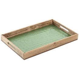 Taca Home ESPRIT Kolor Zielony Naturalny Drewno mango 43,5 X 27 X 4,5 CM