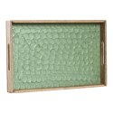 Taca Home ESPRIT Kolor Zielony Naturalny Drewno mango 43,5 X 27 X 4,5 CM
