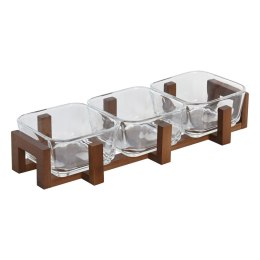 Tacka do przekąsek Home ESPRIT Przezroczysty Naturalny 300 ml 32 x 12 x 6 cm