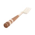 Zastawa stołowa Home ESPRIT Biały Srebrzysty Naturalny Stal nierdzewna Drewno akacjowe 4,5 X 2 X 21 CM 16 Części