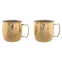 Zestaw 2 kubeczków Home ESPRIT Złoty Loft 480 ml (2 Sztuk)