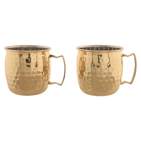 Zestaw 2 kubeczków Home ESPRIT Złoty Loft 480 ml (2 Sztuk)