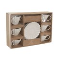Zestaw 6 filiżanek z talerzykami Home ESPRIT Biały Porcelana 150 ml