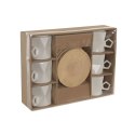 Zestaw 6 filiżanek z talerzykami Home ESPRIT Biały Porcelana 180 ml