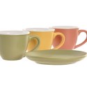 Zestaw do kawy Home ESPRIT Wielokolorowy Porcelana Nowoczesny 100 ml 6 Części
