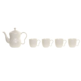 Zestaw filiżanek do kawy Home ESPRIT Biały Ceimnobrązowy Bambus Porcelana 6 Części