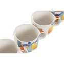 Zestaw filiżanek do kawy Home ESPRIT Żółty Niebieski Biały Pomarańczowy Metal Dolomite 260 ml