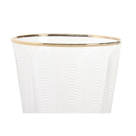 Zestaw kieliszków Home ESPRIT Przezroczysty Złoty Szkło Z reliefem 350 ml (6 Sztuk)