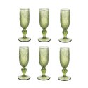Zestaw kubków Home ESPRIT Kolor Zielony Szkło 160 ml (6 Sztuk)