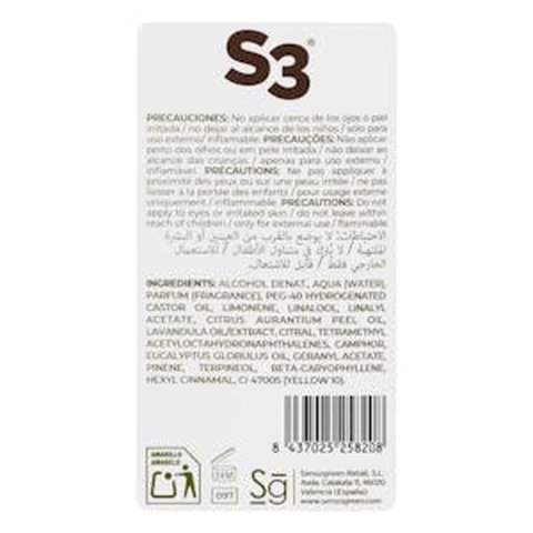 Perfumy Unisex S3 Natural Mediterranea EDC 750 ml