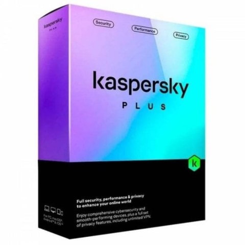 Software do Zarządzania Kaspersky Plus 3 Dispositivos Caja 1 año ESP