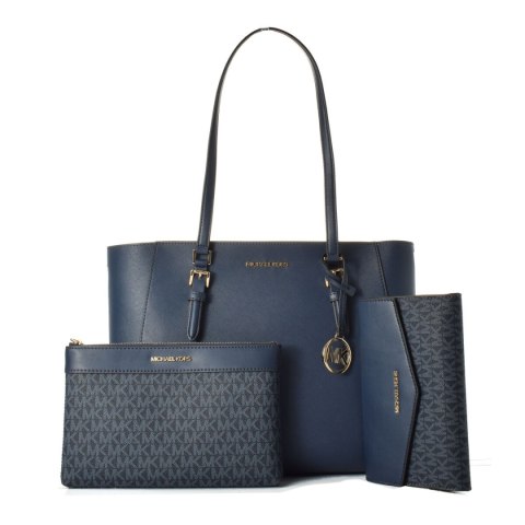 Torba Damska Michael Kors CHARLOTTE Niebieski 34 x 27 x 11 cm