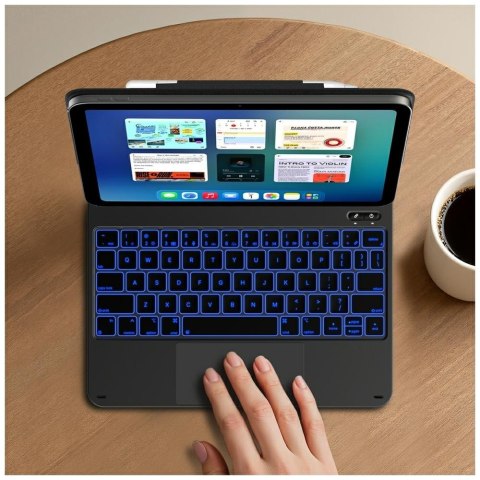 Etui Typecase Edge z klawiaturą do iPad 11" (A16) 2025 / iPad 10.9" 2022 malinowy