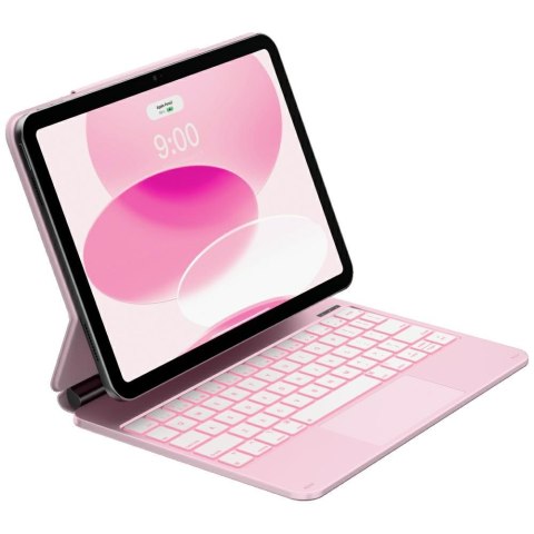 Etui Typecase Edge z klawiaturą do iPad 11" (A16) 2025 / iPad 10.9" 2022 różowy