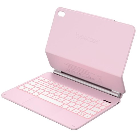 Etui Typecase Edge z klawiaturą do iPad 11" (A16) 2025 / iPad 10.9" 2022 różowy